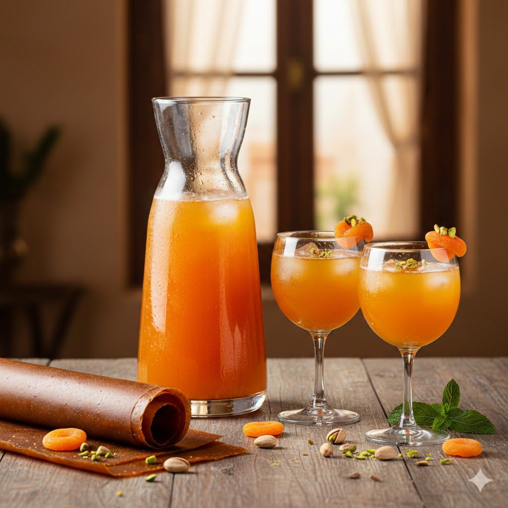 طريقة عمل عصير قمر الدين المركز