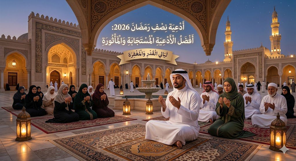 أدعية نصف رمضان 2026 وأيام المغفرة